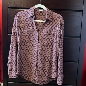 Express The Portofino Women’s Long Sleeve Button-up shirt Small